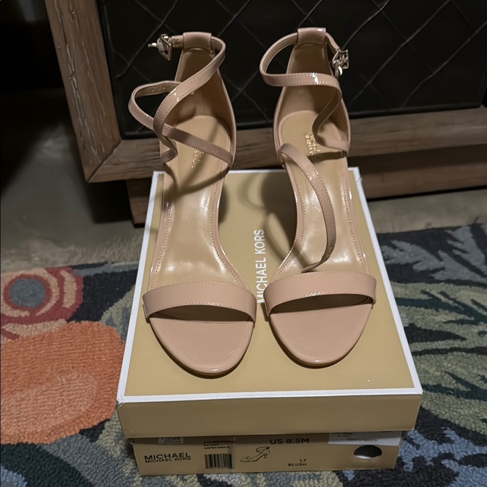 Michael Kors Women's Nude Heeled Sandals worn once!